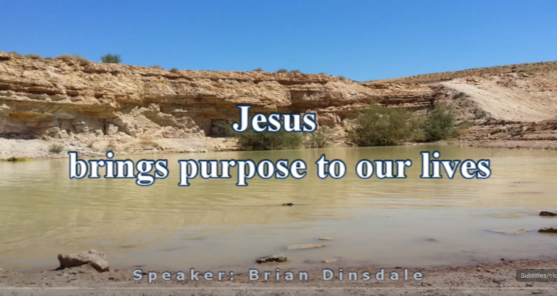 Jesus Brings Purpose To Our Lives BD